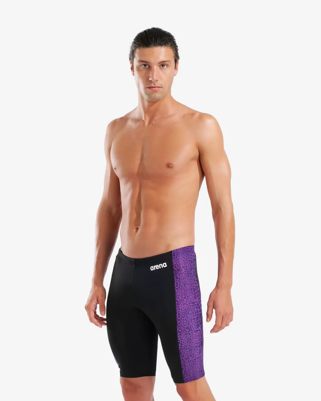 Maillot de bain Arena Performance Snakeskin Jammer noir lilas - 80
