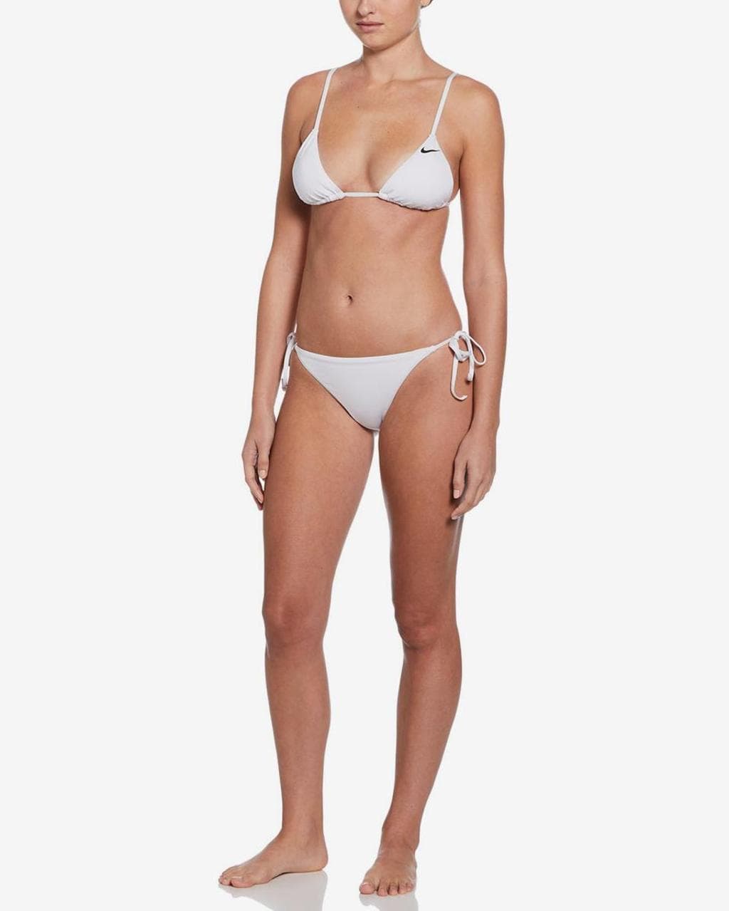 Bikini Nike Swim Essentials Tie String blanc pur femme - L