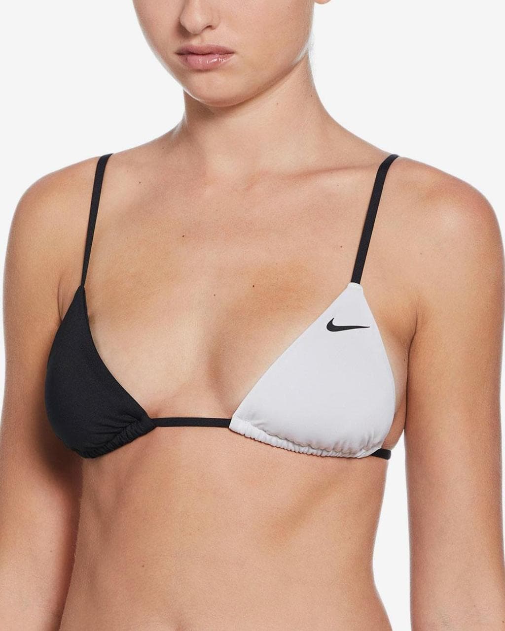 Haut de bikini Nike Swim Icon Triangle noir pur blanc femme - XS