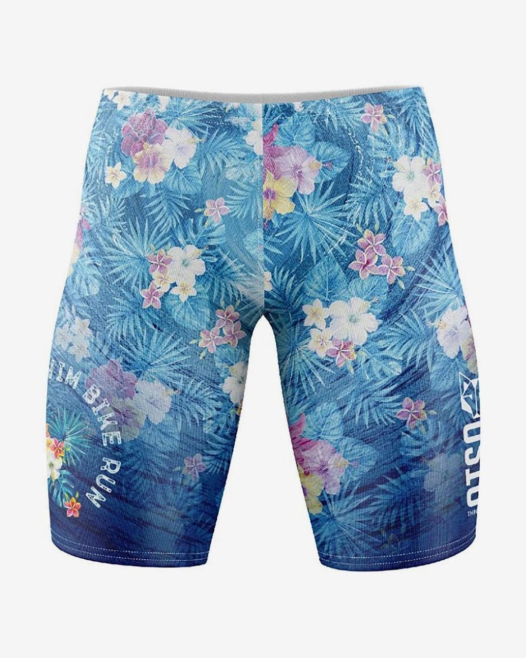 Maillot de bain Otso Swim Bike Run bleu profond rose - S