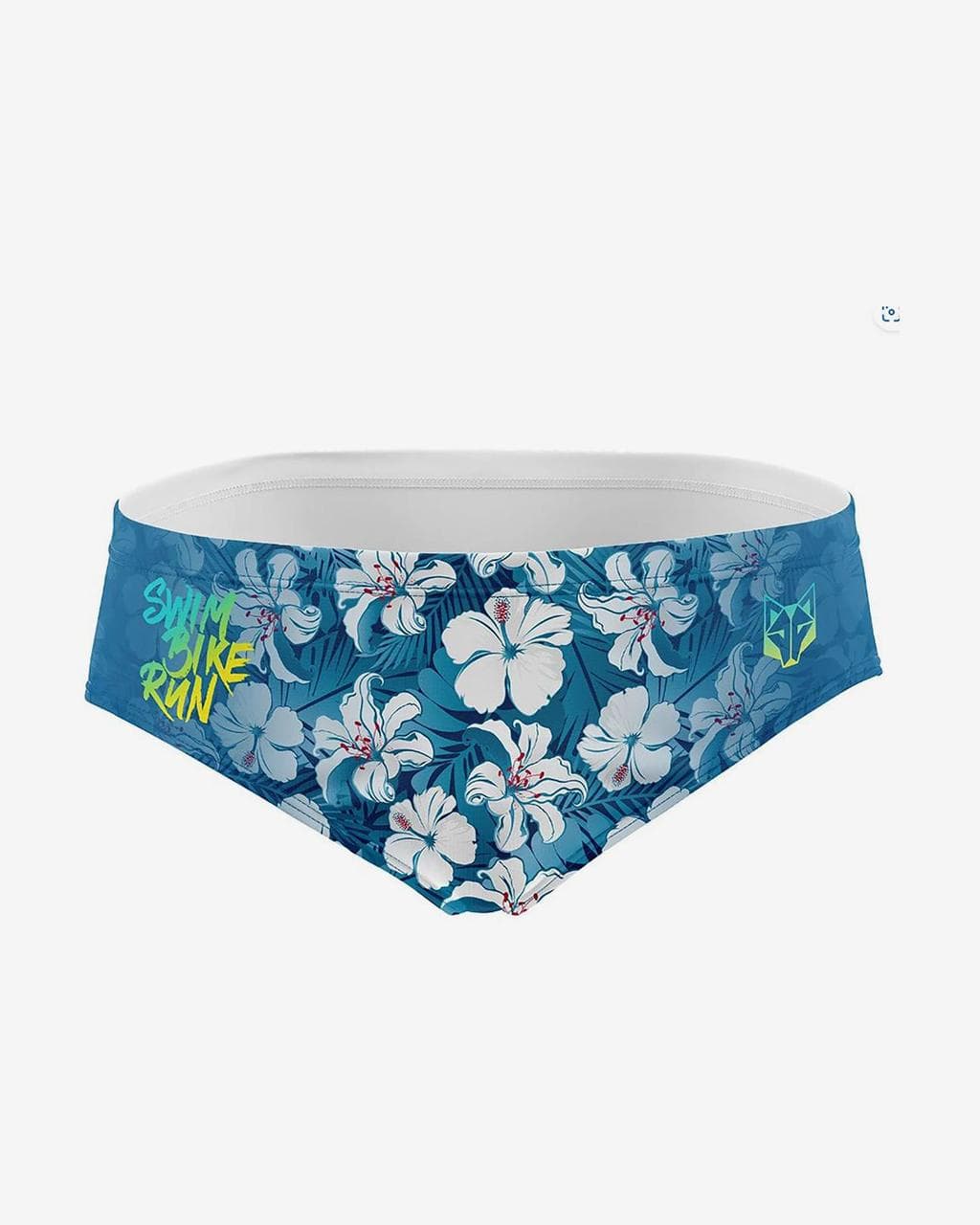 Maillot de bain Otso Swim Bike Run Flower bleu ciel blanc - S