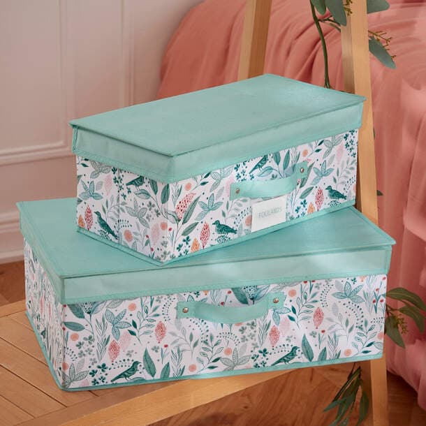 Boite de rangement Fleur de porcelaine